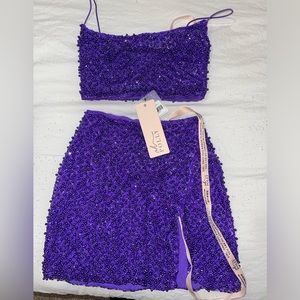 Oh Polly purple going out set